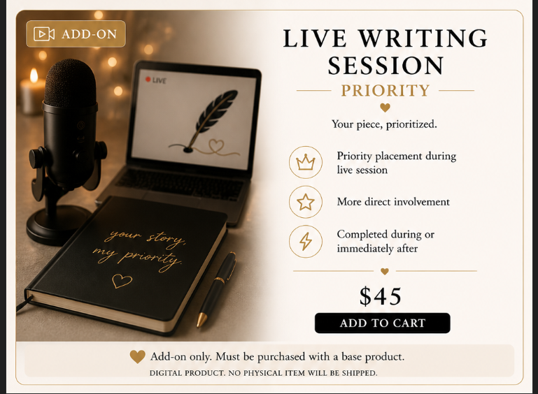 Live Writing Session (Priority)