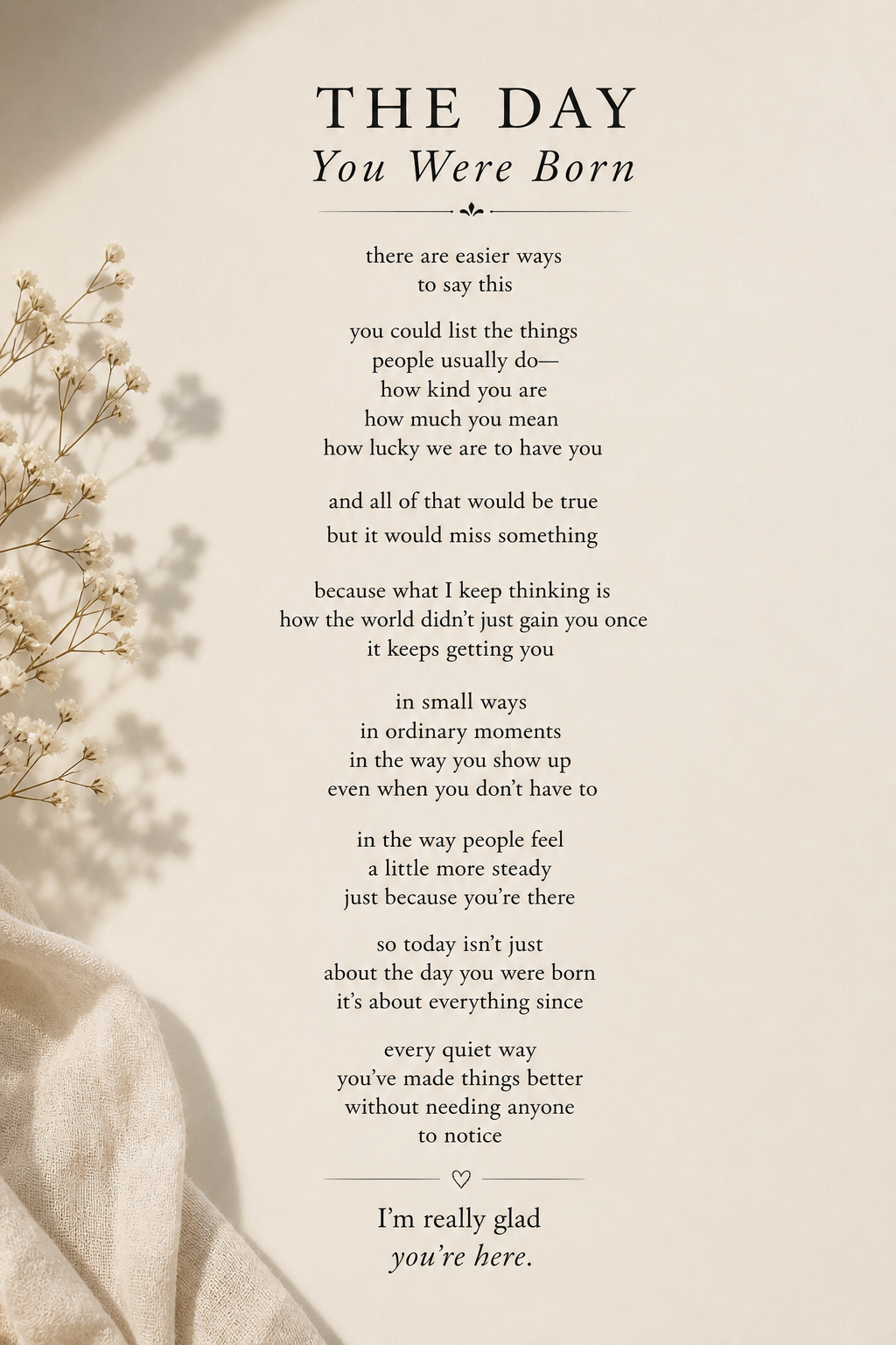 Custom Poem