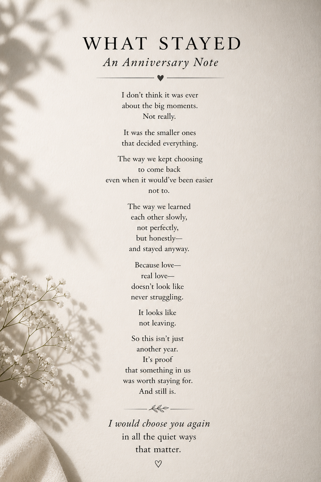 Custom Poem